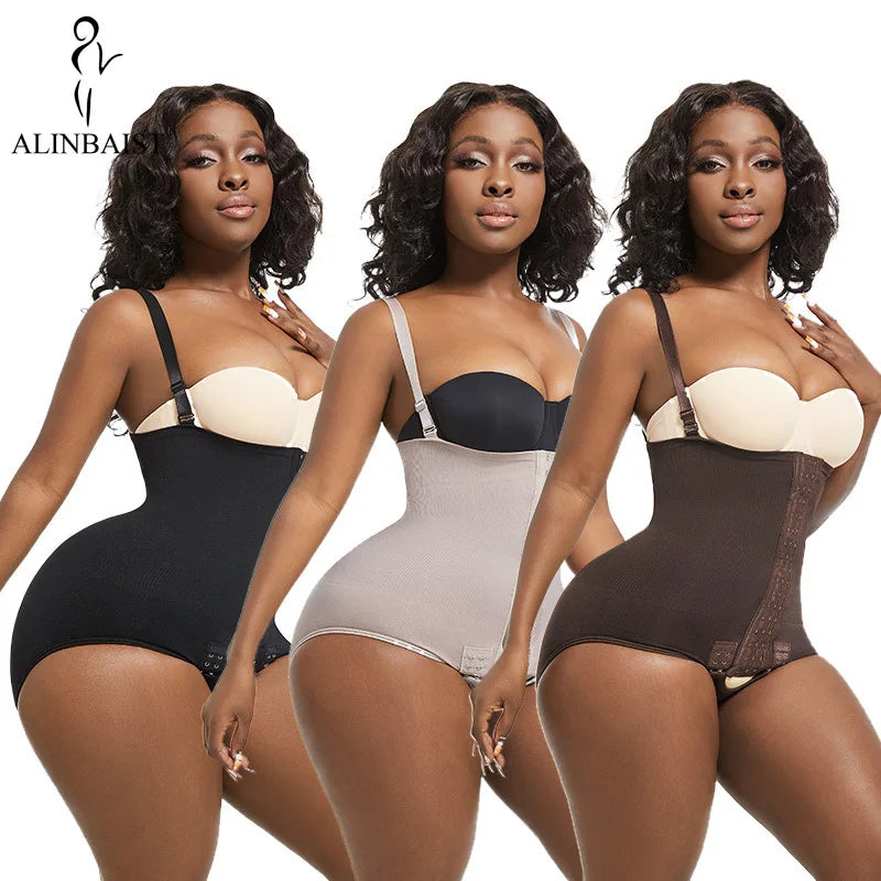 1 Piece Solid Seamless Light Shaping Shapewear Bodysuit,Adjustable Tummy Control with Open Crotch, Women's Underwear & Shapewear Aviola