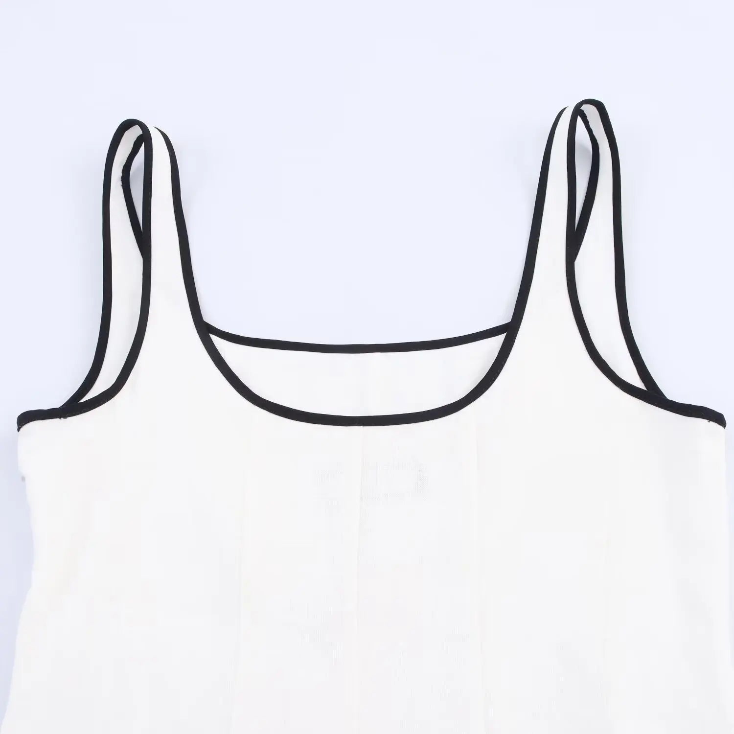 UNIZERA Contrast Edge Midi Dress 2025 Summer New Arrivals Women's Casual Loose Suspender Dress Aviola