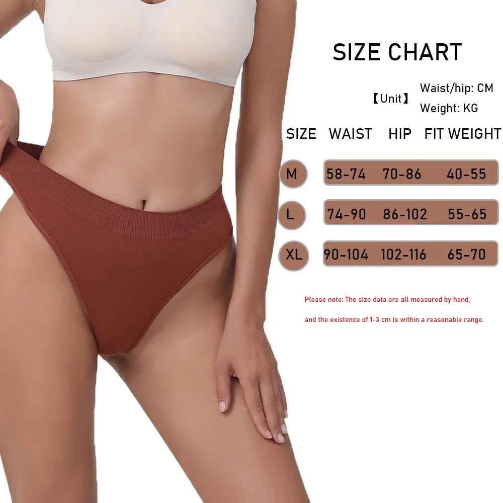 5pcs Women's High-Waisted Thong Cotton Comfortable Sexy Female Underpants Panties Briefs Intimates Ladies Underwears Aviola