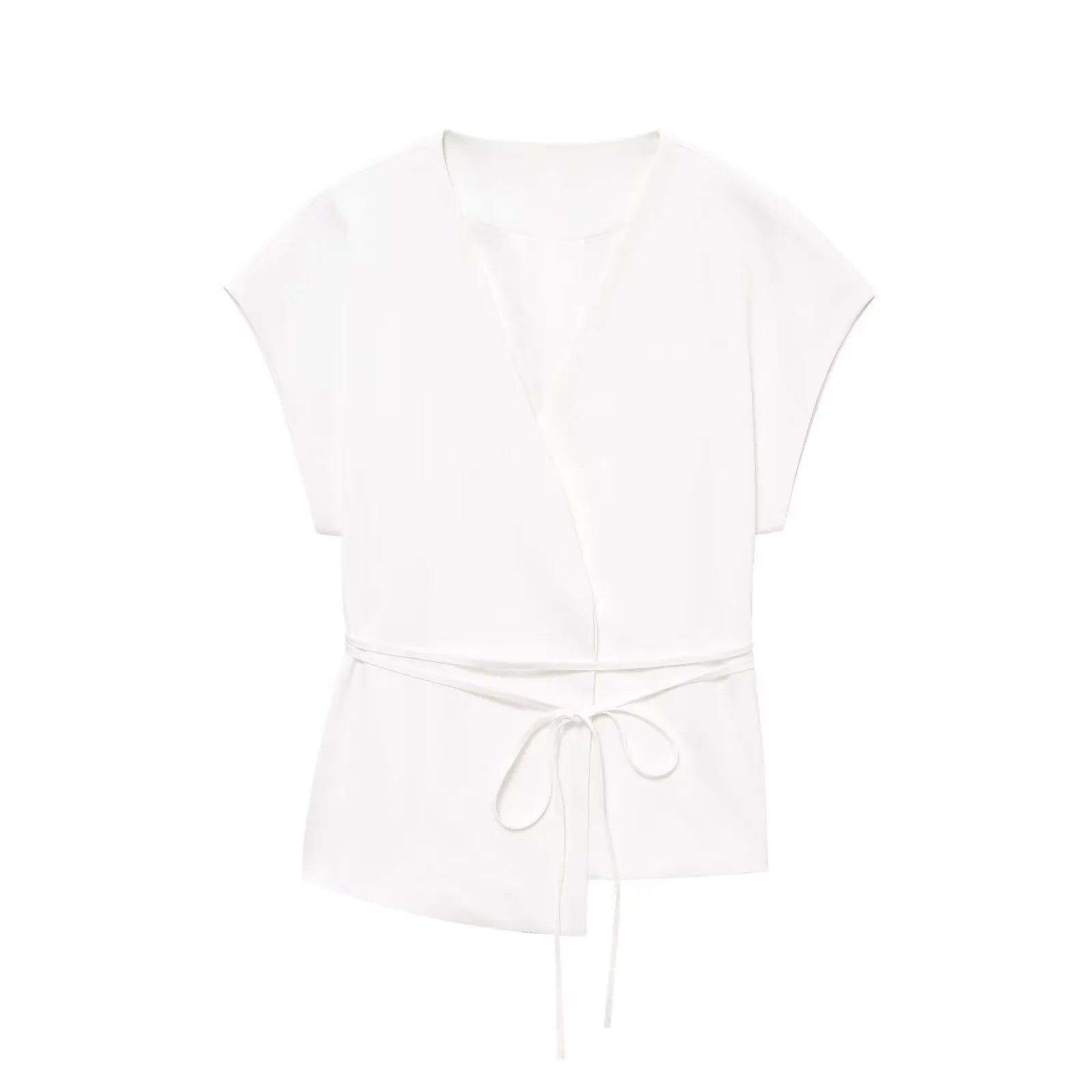 UNIZERA 2025 New Arrivals Women's Wear Elegant V-neck Sleeveless Lace-up Vest Jacket + High-waisted Casual Wide-leg Pants Set Aviola