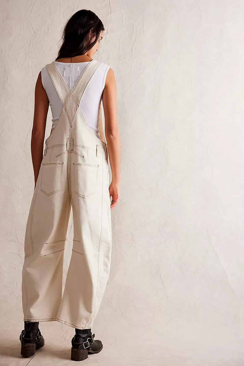 Jeans Women Denim Cargo Pants Wide Leg Long Pant Jumpsuit Y2k Streetwear Button Pocket Casual Straight Trousers Overalls Aviola