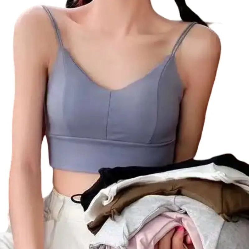 Cotton Tube Bra Tops Women Crop Top Female Seamless Underwear Top Sleeveless Sexy Lingerie Padded Summer Bandeau Aviola