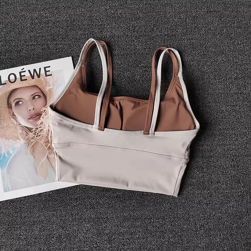 Women Breathable Sports Bra Shockproof Fitness Tops Push Up Gym Crop Top Brassiere Sport Bras Gym Workout Top Seamless Yoga Bra Aviola