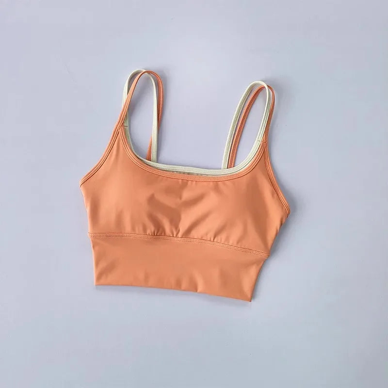 Women Breathable Sports Bra Shockproof Fitness Tops Push Up Gym Crop Top Brassiere Sport Bras Gym Workout Top Seamless Yoga Bra Aviola