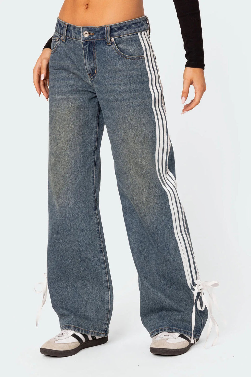 Denim Pant Women Jeans Wide Leg Long Pants Y2k Streetwear High Waist Casual Straight Trousers Elegant Mom Jeans Work 2025 Aviola