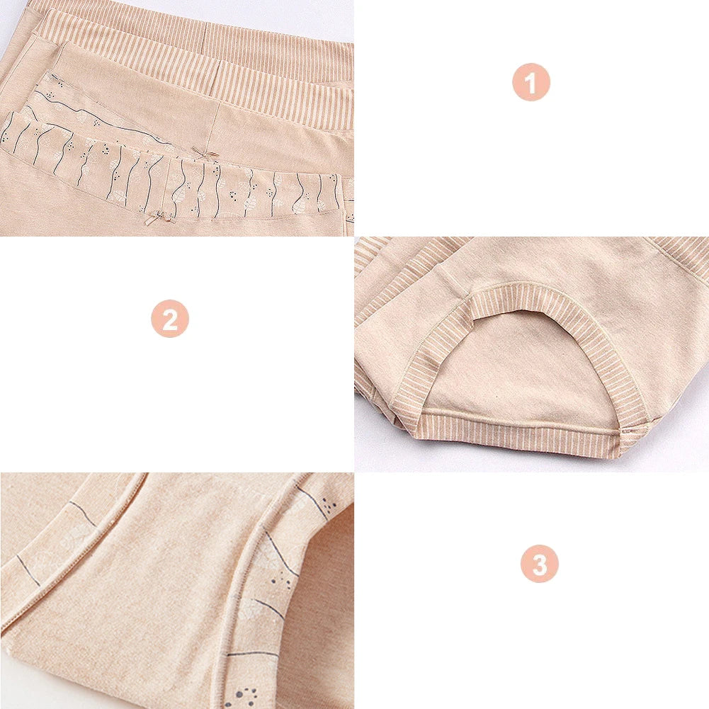 4Pcs/Set M-3XL Women's Briefs Comfortable Womens Cotton Underpants Ladies Underwear Full Coverage Soft Breathable Panties Aviola