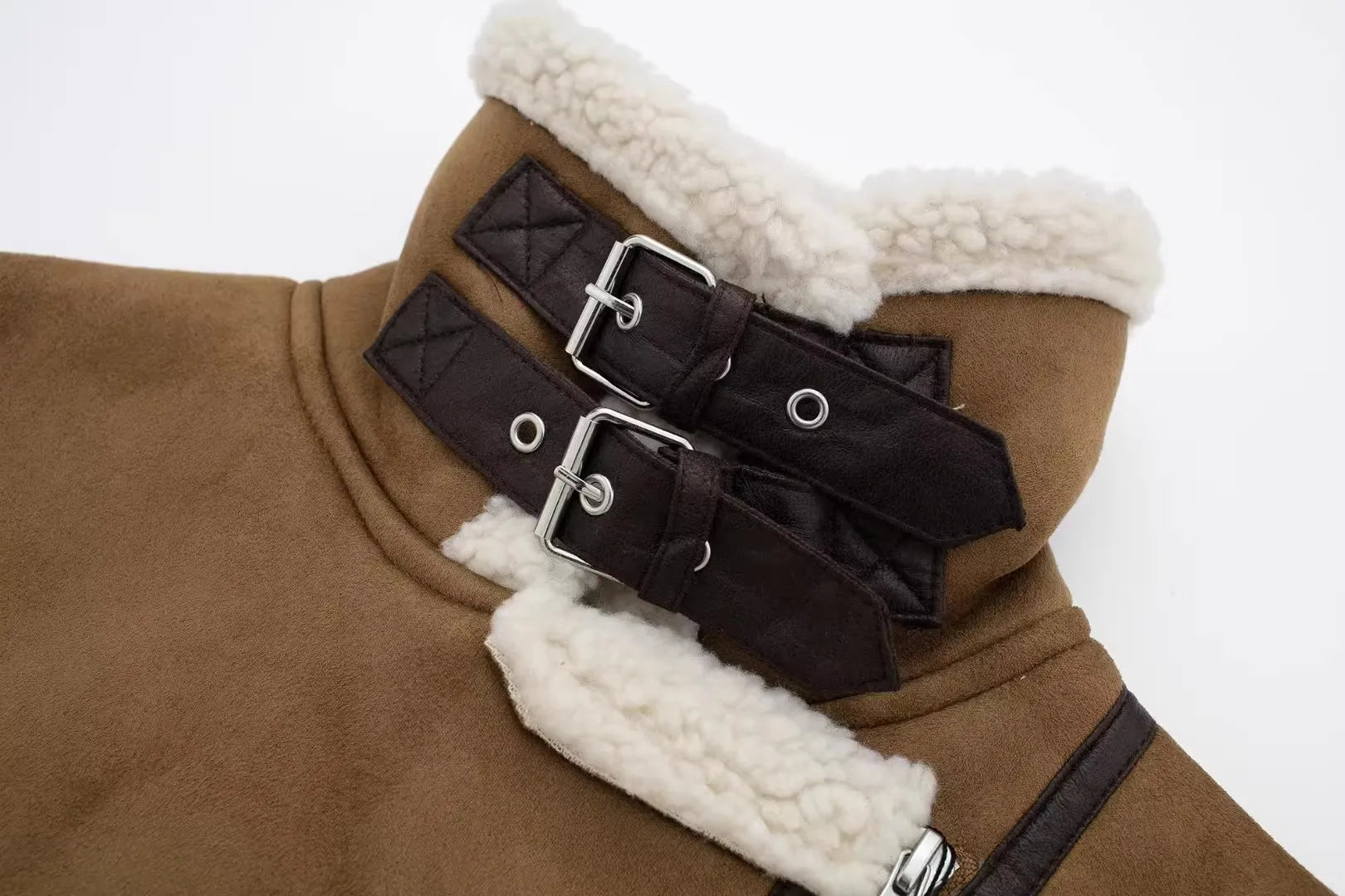 RARF ladies 2025 autumn new stand collar fur one double-sided short vest vest for women's coat warm and thick Aviola