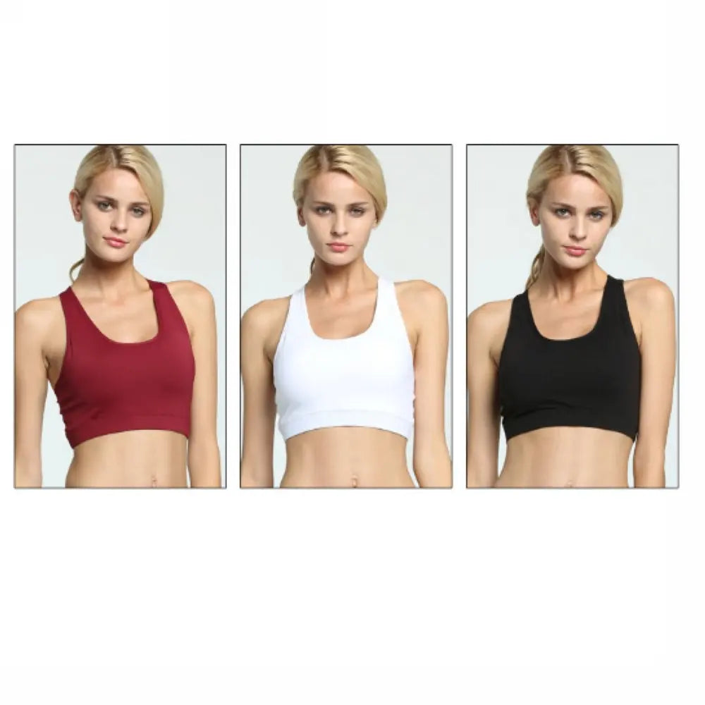 Solid Color Sports Bra Breathable Back Pocket Mobile Phone Yoga Shockproof Women Fitness Gym Running Bra Aviola