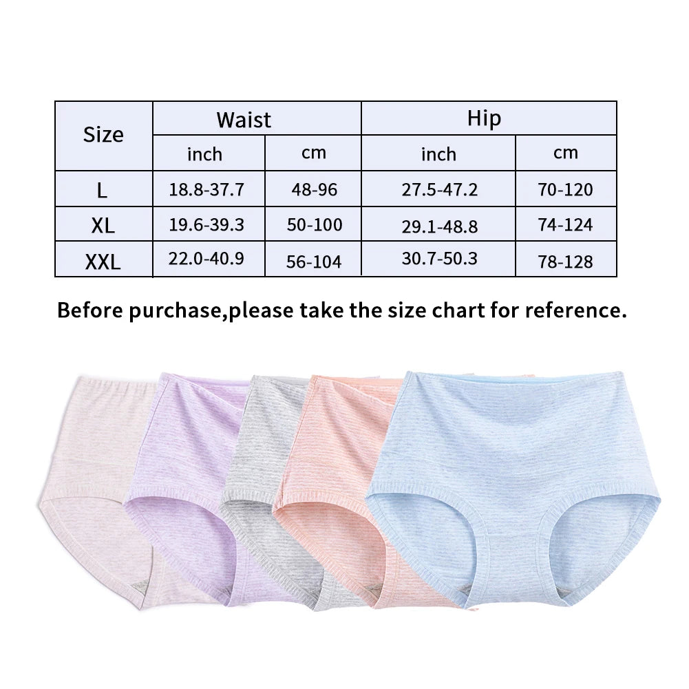 3pcs/set Women's Originals Underwear, Breathable Stretch Cotton Soft Panties Lingerie Comfortable Female Girl Briefs Aviola