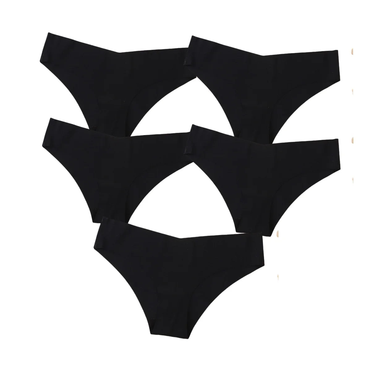 5Pcs/Set Women Panties Seamless Briefs Thin Female Vneck Underpants Summer Soft Panties Sexy Lingerie Underwear Underwear Aviola