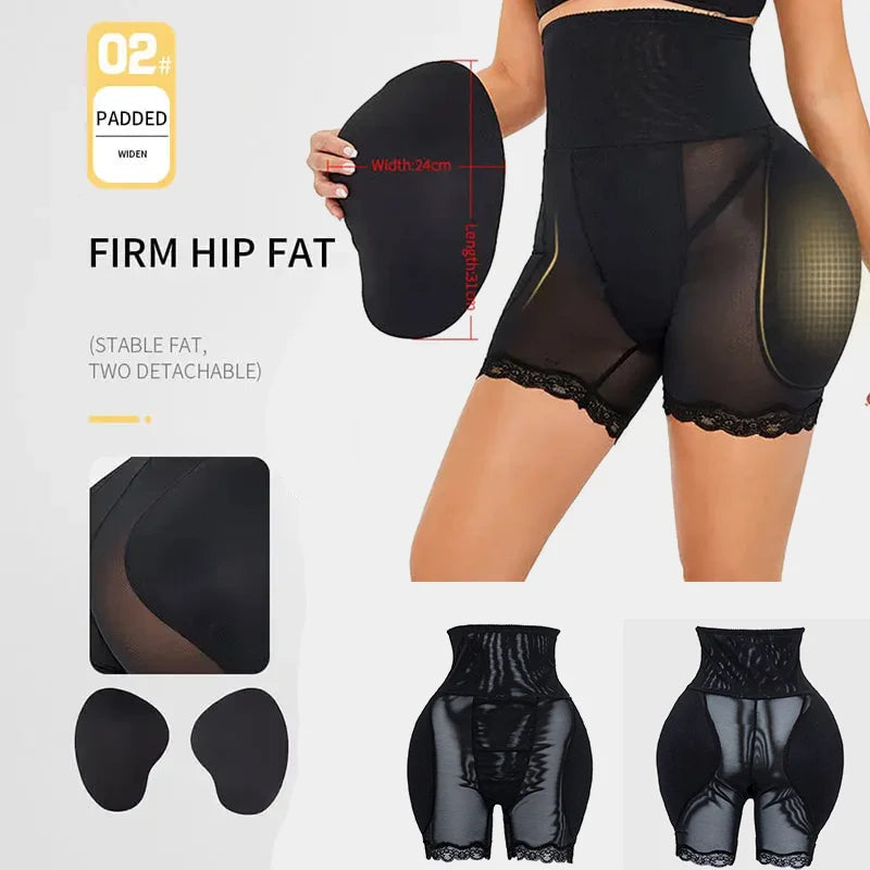 Women Hip Pads Waist Trainer Body Shapewear Tummy Shaper Fake Ass Butt Lifter Booties Enhancer Booty Lifting Thigh Trimmer Pants Aviola