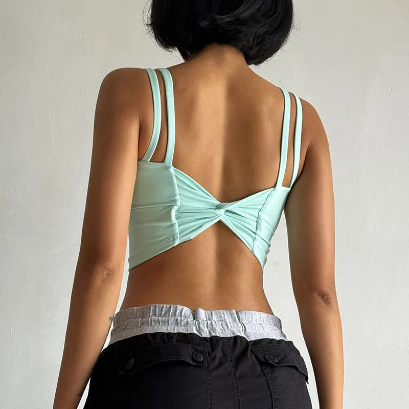 Women's Sports Bras Fitness Top, Sexy Lingerie, Push Up Fixed Pad, Yoga Bra, Back knotted Underwear, Running Vest, Gym Tops Aviola