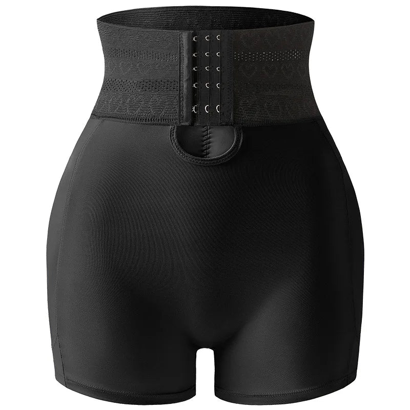 4 Pads Body Shaper Women Hip and Butt Lifter Shapewear Tummy Control Panties Waist Trainer with 3-Row Hooks Slimming Underwear Aviola