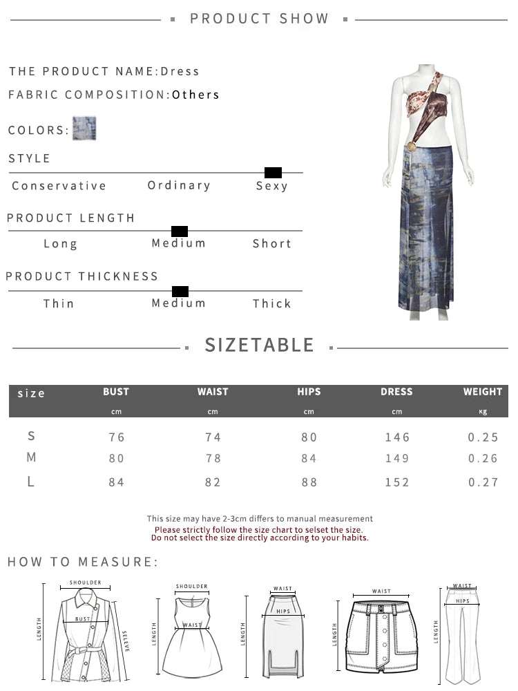 Nibber Summer Metal Patchwork Irregular Hollow Dress Women Fashion Print Sexy Backless High Splits Vacation Wild Long Bodycon Aviola
