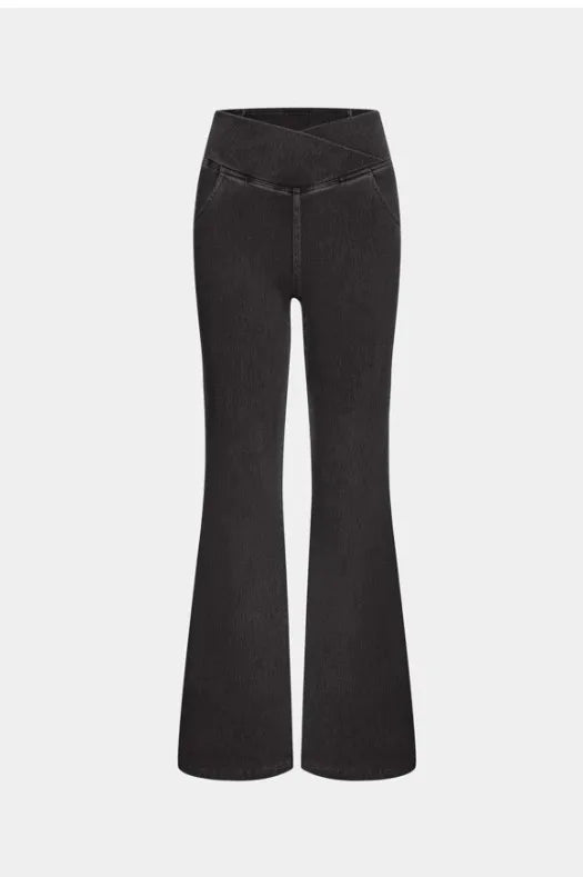 Denim Pant Women Jeans Long Flare Pants Slim Mom Jeans High Waist Yoga Trousers Y2k Streetwear Elegant Splice Sexy Work 2025 Aviola