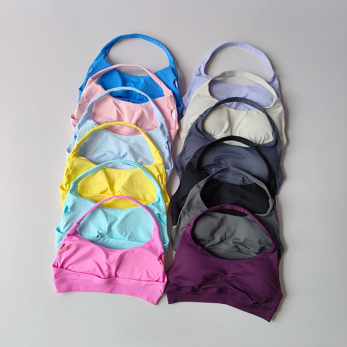 Women's Sexy Hanging Neck Sports Bra Quick Dry Fitness Beauty Back Training Running Sports Bra Comfortable Support Yoga Bras Aviola