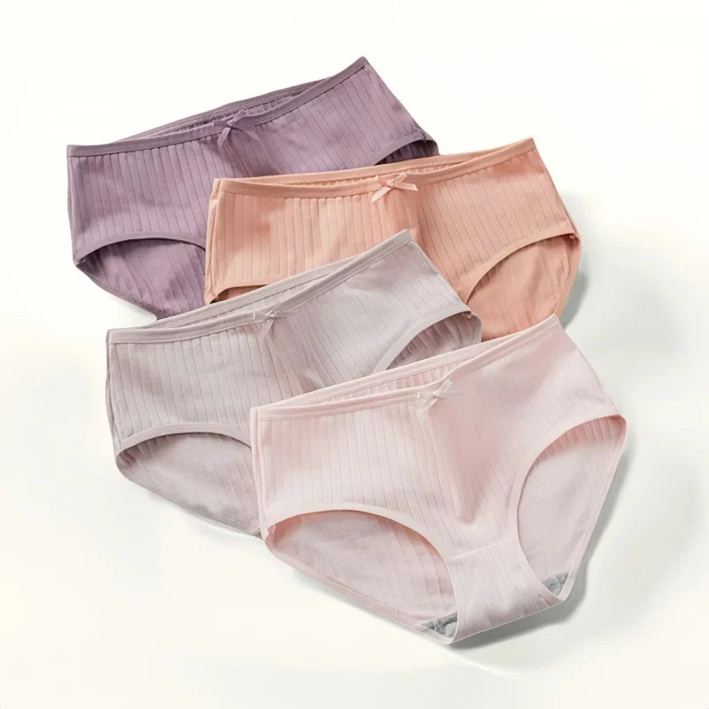 7Pcs/Set Cotton Panties Low Waist Briefs Women Sexy Lingerie Female Underpants Panty Solid Color Breathable Underwear Intimates Aviola