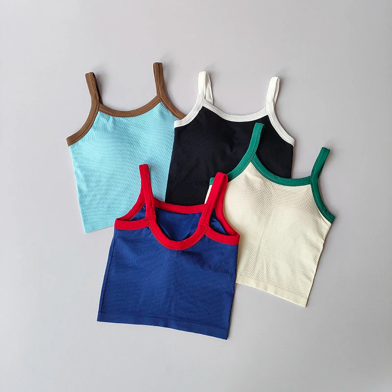 2024 New Sexy Sports Bras Women Fitness Vest Sports Top Tank Top Push Up Bra Running Fitness Breathable Stitching Color Yoga Bra Aviola