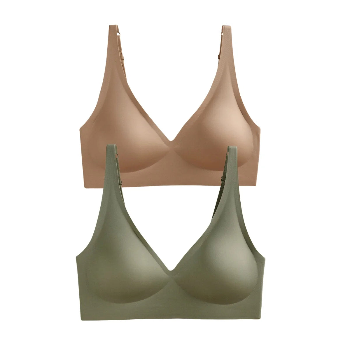 2Pcs/Set Seamless Bra Women Underwear Wireless Brassiere Soft Padded Intimate Female Push Up Sexy Lingerie Underwear Sleepwears Aviola