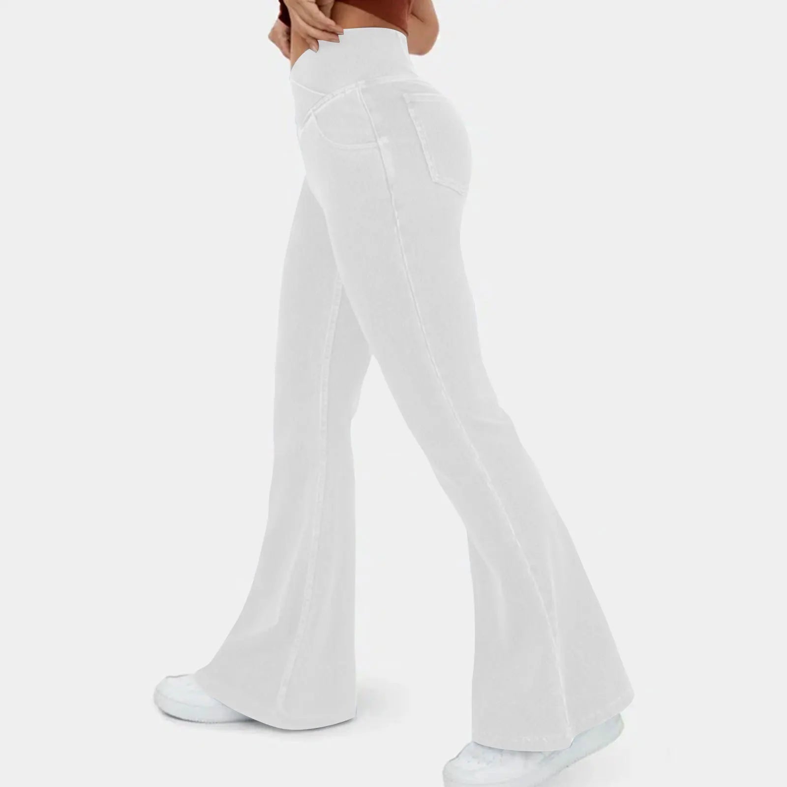 Denim Pant Women Jeans Long Flare Pants Slim Mom Jeans High Waist Yoga Trousers Y2k Streetwear Elegant Splice Sexy Work 2025 Aviola