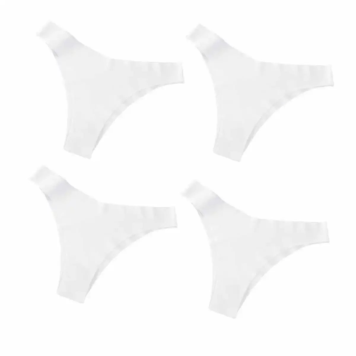 4Pcs/Set Seamless Panties Women Low Rise V-Shaped Briefs Ice Silky Quick-Drying Sport Female Underpants Underwear Aviola