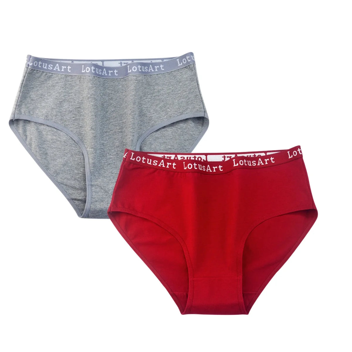 2PCS/Set Cotton Panties Women High Waist Briefs Solid Color Pantys Female Intimates Comfot Breathable Lingerie M-2XL Underpants Aviola
