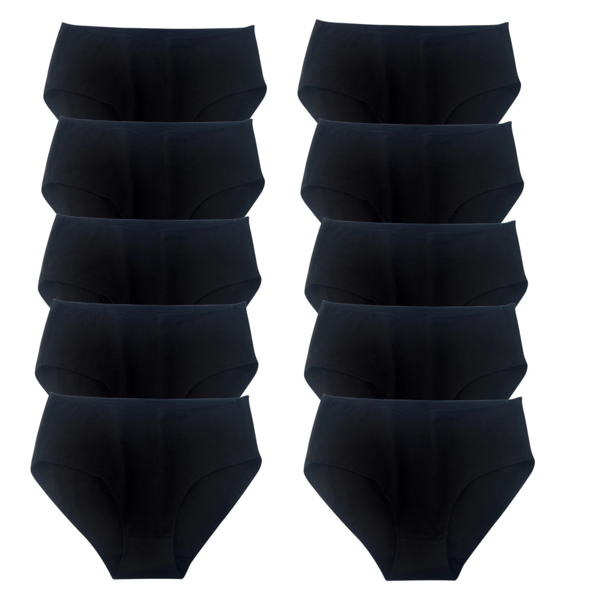 10Pcs/Set Cotton Panties Women Comfort Briefs Female High Waist Underwear Underpants Solid Color Intimates M-2XL Aviola