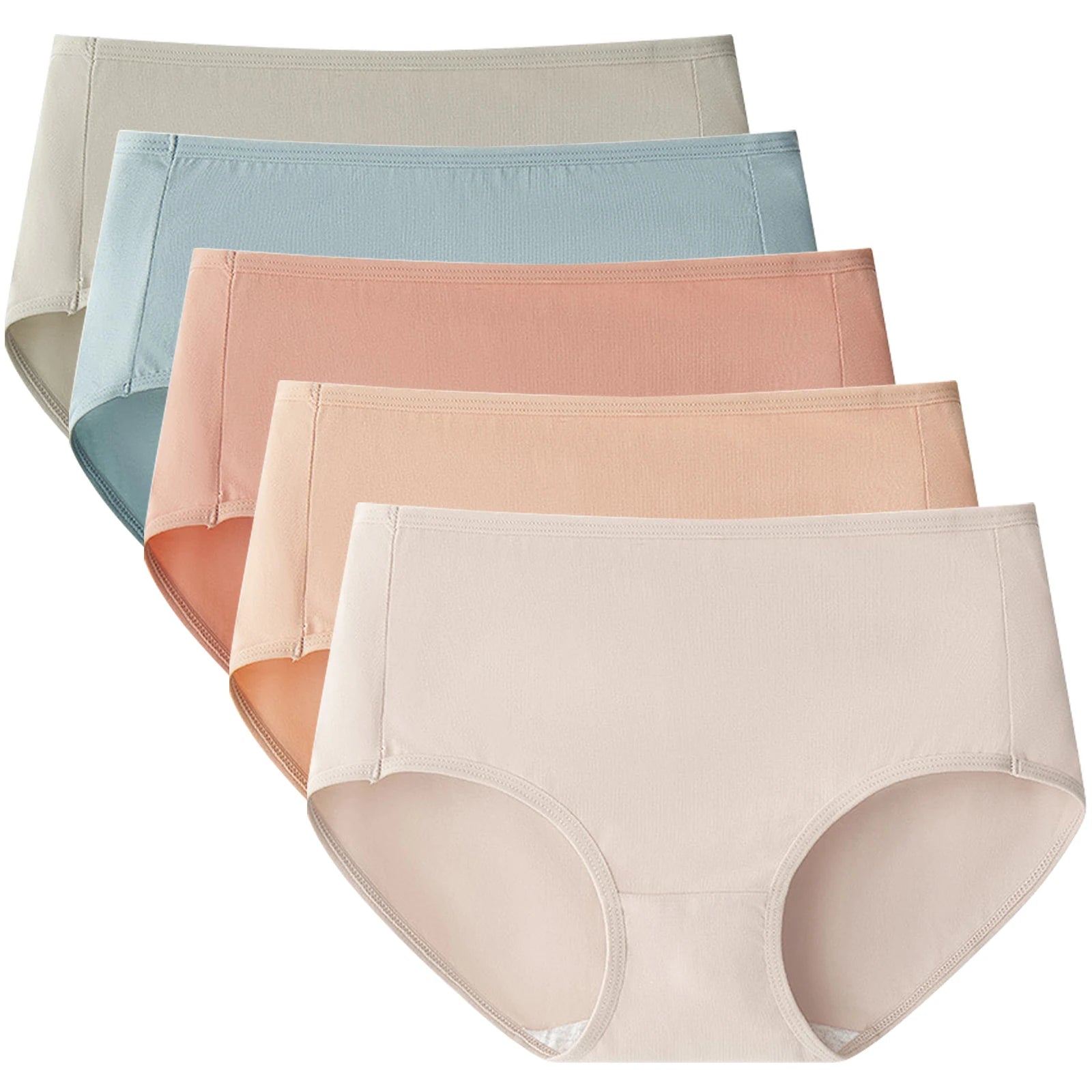 5pcs/Set M-XXXL Cotton Panties for Women Soft  Lingerie Breathable Female Girl Briefs Lady Comfortable Underwears Aviola