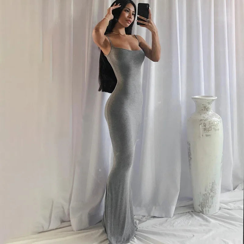 Y2K summer casual style Japanese and Korean casual women's suspender style collarless dress dress Aviola