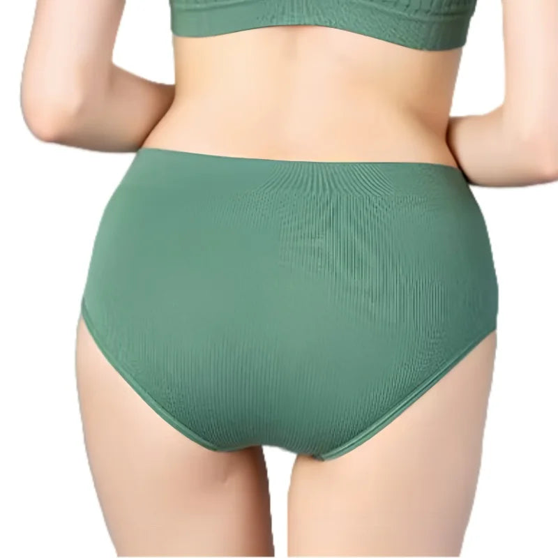 5Pcs/Set Sexy Panties Women Comfort Briefs Soft Intimate High Rise Panty Female Lingerie Solid Color Underpants M-XL Aviola
