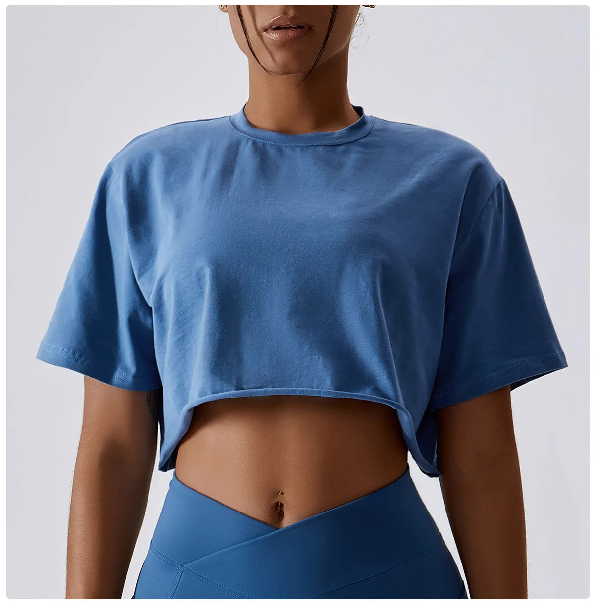 Y2K Outdoor Dance Sports Short sleeved Yoga Dress Women's Leisure Versatile Fitness Top Loose Sports T-shirt Aviola