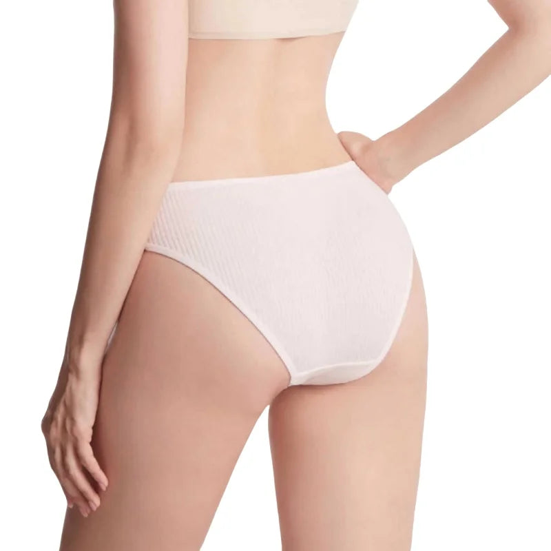 4Pcs/Set Seamless Panties Cotton Briefs Low Waist Bikini Panty Sports Underwear Breathable Solid Color Ribbed Underpants Aviola