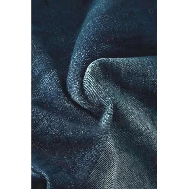 Mid Waist Flared Jeans Women Button Casual Straight Leg Pants New 2023 Summer Pocket Hole Female Loose Office Lady Slim Pants Aviola