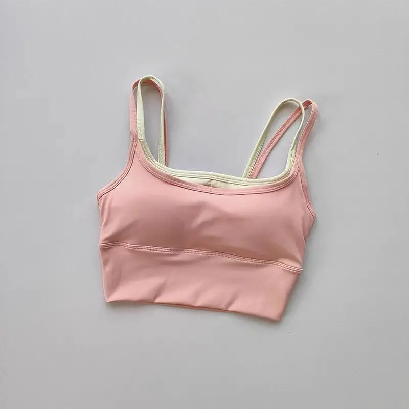 Women Breathable Sports Bra Shockproof Fitness Tops Push Up Gym Crop Top Brassiere Sport Bras Gym Workout Top Seamless Yoga Bra Aviola