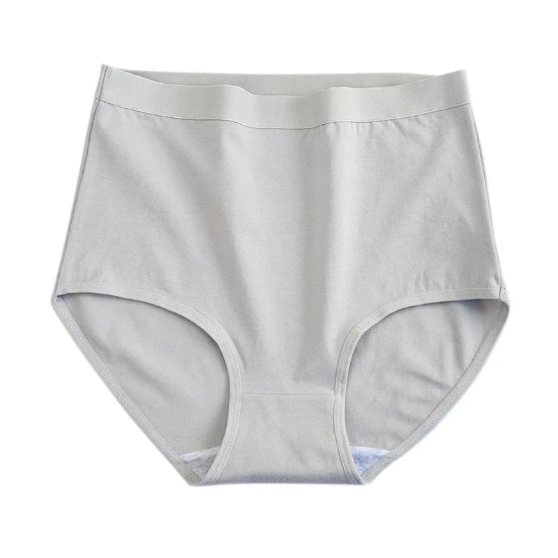 2PCS/Set Women Plus Size Panties Body Shaper Cotton Underwear Lingerie 6 Colors Sexy Female High Waist Seamless Briefs NKT2119-2 Aviola