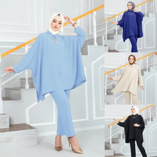 Batwing Tunic and Tailored Trouser Set