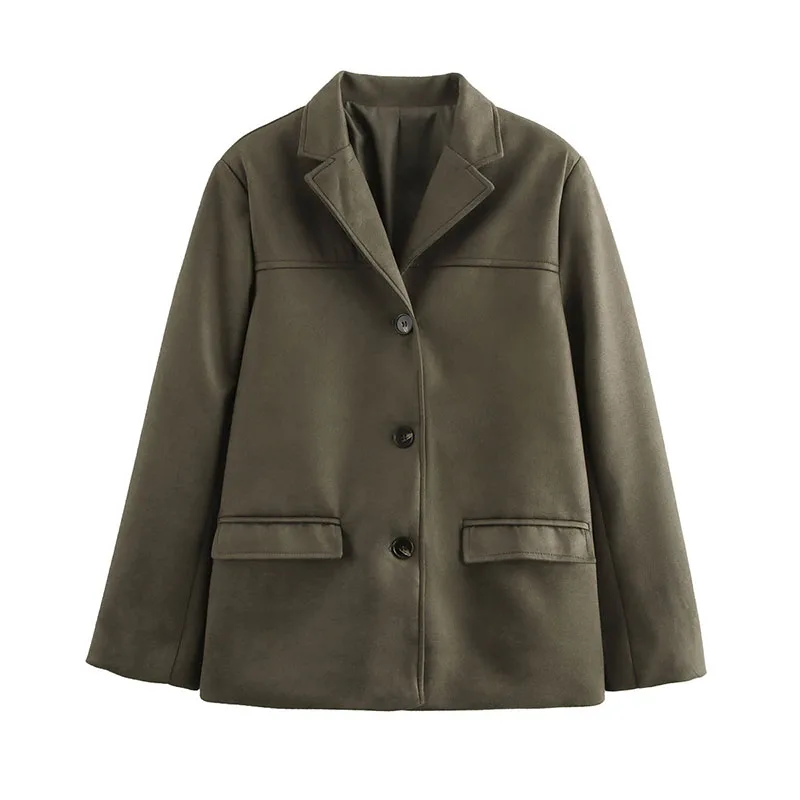 Relaxed Single Breasted Suit Jacket - Image 2