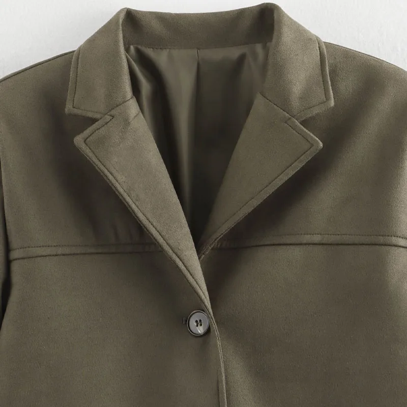 Relaxed Single Breasted Suit Jacket - Image 4