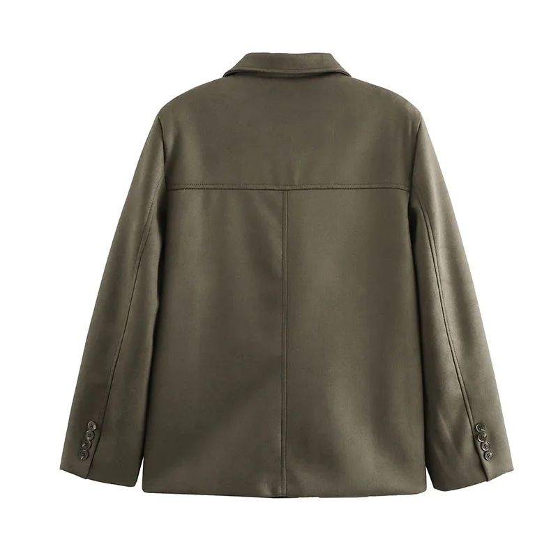 Relaxed Single Breasted Suit Jacket - Image 3