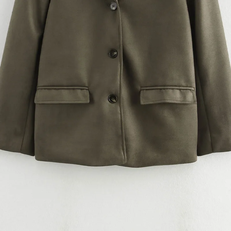 Relaxed Single Breasted Suit Jacket - Image 5