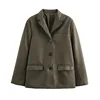 Relaxed Single Breasted Suit Jacket - Image 7