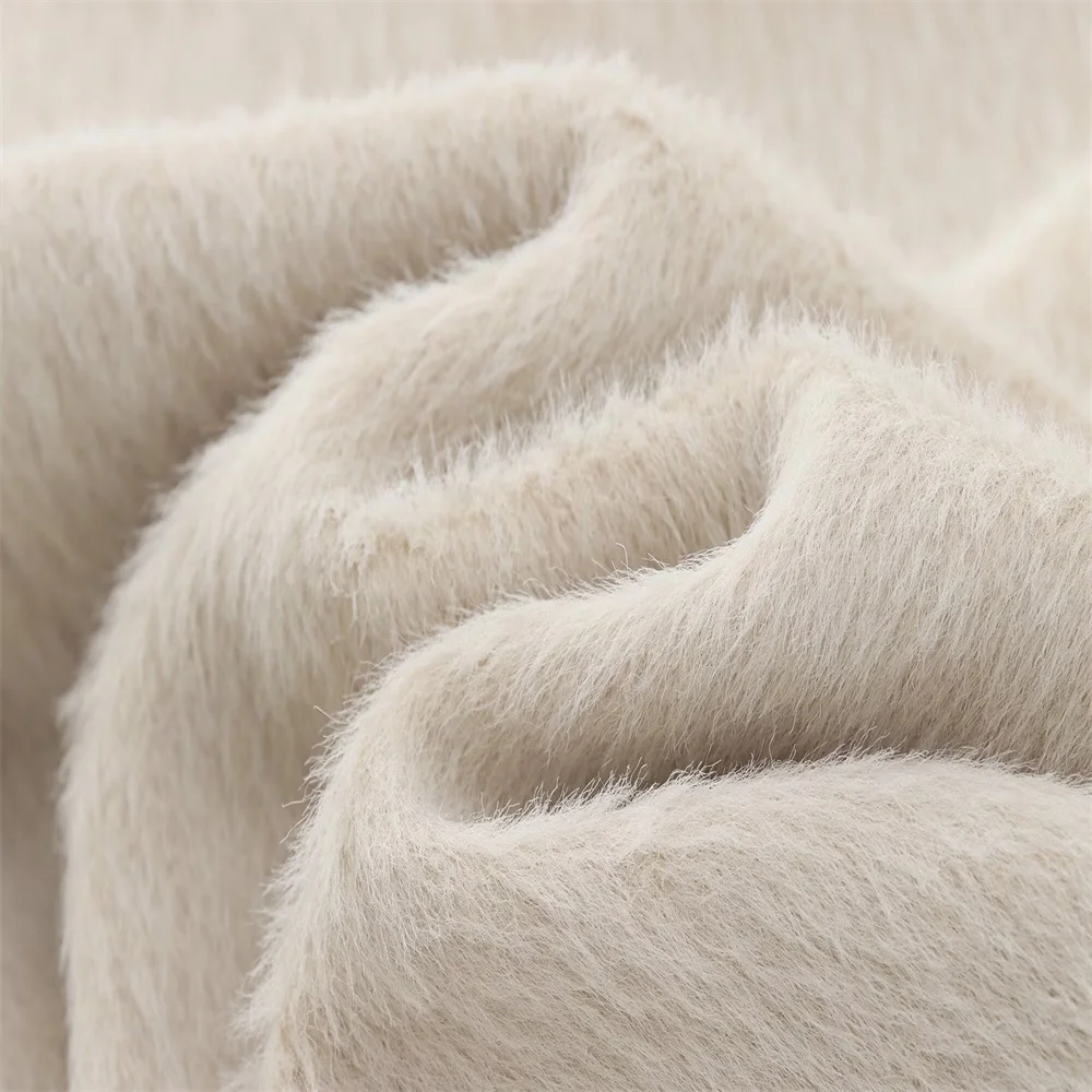 Faux Fur Single-Breasted Pocket Blazer - Image 6